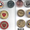 10 Challenge Coins. Donated by Craig Slaughter.